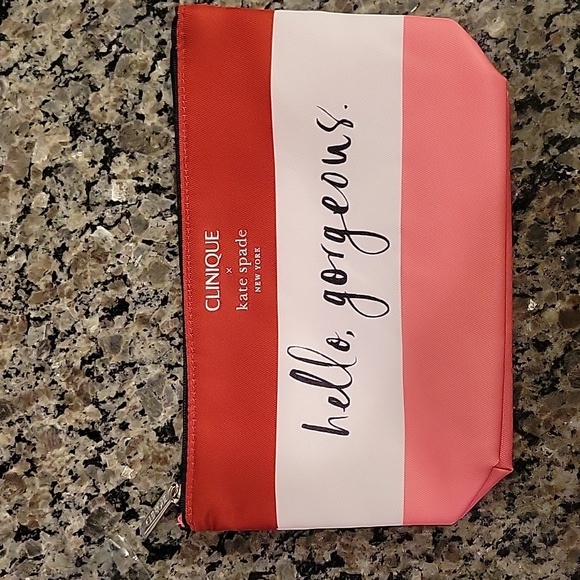 Clinique x Kate Spade makeup cosmetic bag - Picture 2 of 6